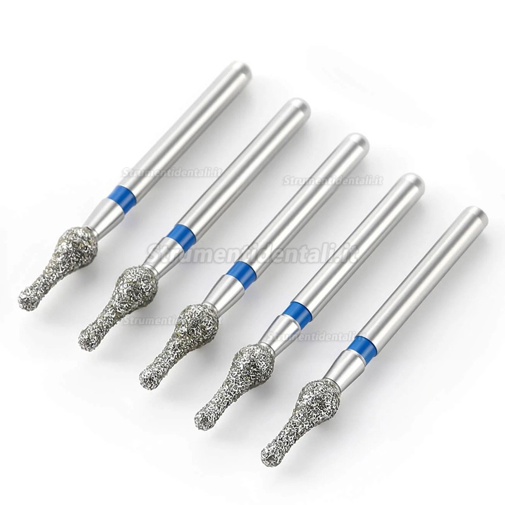 Fresa diamantata dentale da 5 pezzi/scatola (grana fine/extra fine/media)